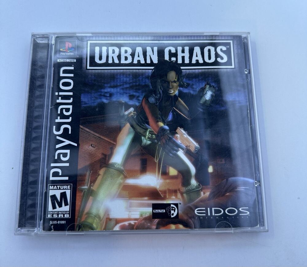 Urban Chaos ps1 Sony PlayStation 1 1999 Action Manual Included Retro Vintage